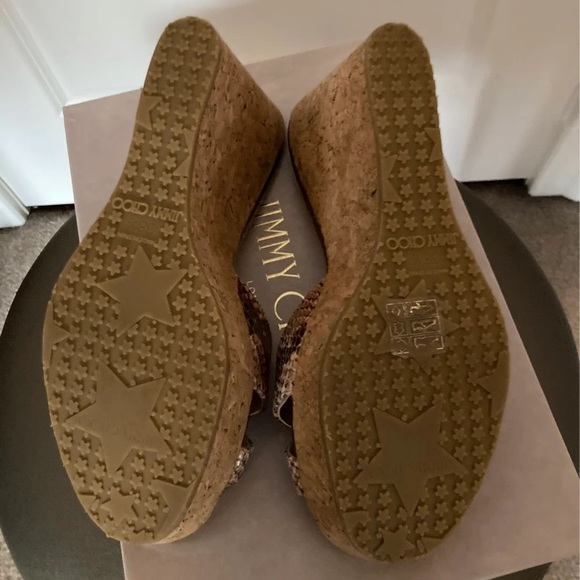 Jimmy Choo new with box snake skin wedges - Picture 3 of 4